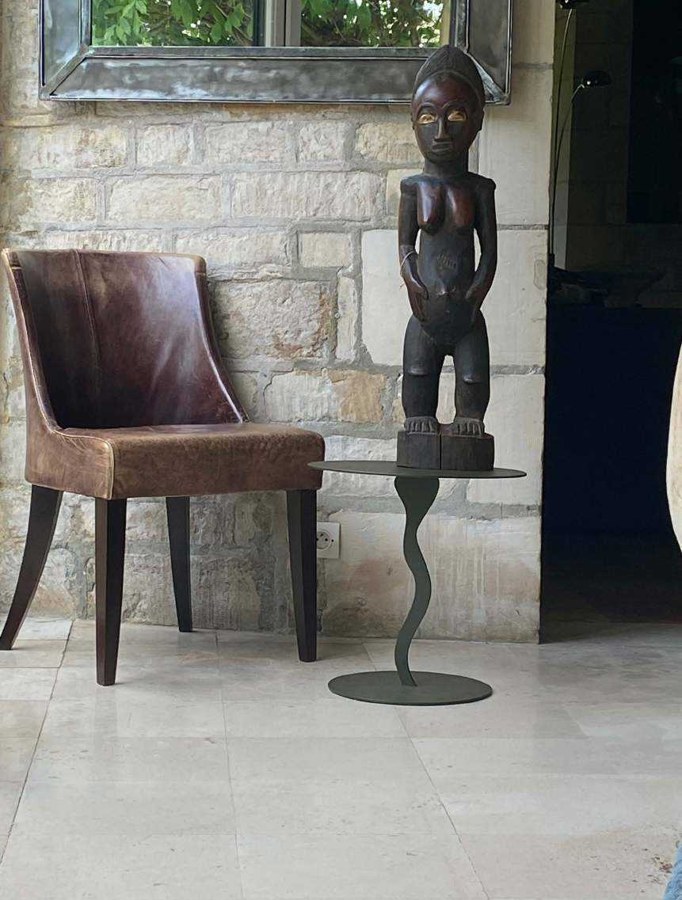 Table d’appoint Baga Terre & Métal