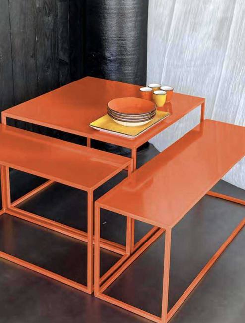 Table basse Hydra Terre & Métal