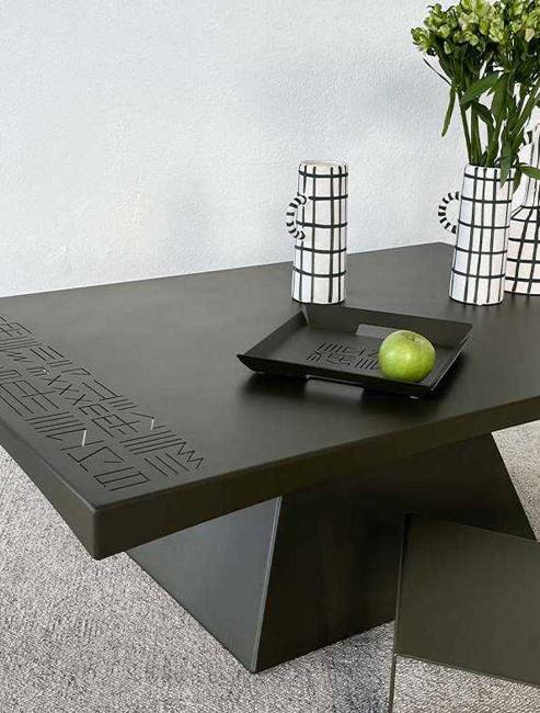 Table basse Tribu Terre & Métal